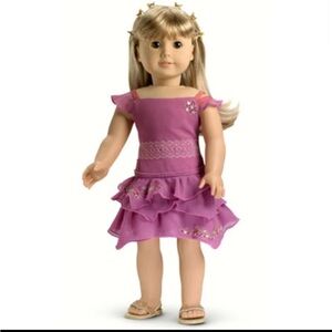American Girl Embroidered Party Dress